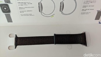 Ini lah strap Black Sport Loop. (Foto: detikINET/Adi Fida Rahman)