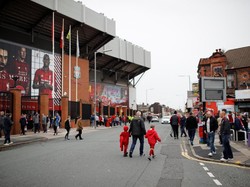 Suasana stadion Anfield sebelum pertandingan Liverpool kontra Southampton. Liverpool berkesempatan melanjutkan start apik mereka musim ini. (Phil Noble/Reuters)