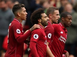 Liverpoo menutup babak pertama dengan keunggulan 3-0. Di babak kedua The Reds menurunkan tekanan dan tak banyak peluang tercipta. (Lee Smith/REUTERS)