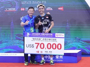 Anthony Juara China Terbuka, Pelatih: Itu Balasan Latihan Keras dan Perjuangan