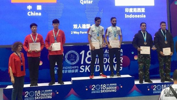 Kopassus Raih Posisi Ketiga di Ajang Skydiving Internasional