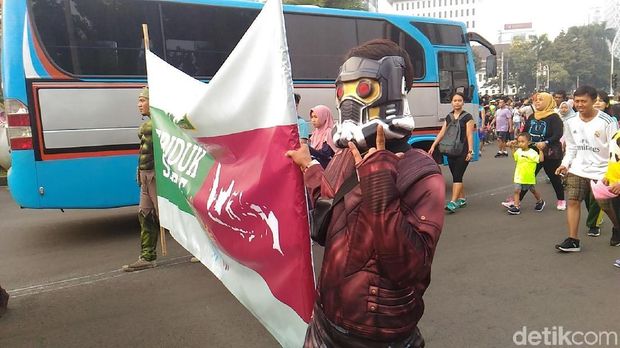 Saat Karakter Superhero Ramaikan Deklarasi Kampanye Damai Saat Karakter Superhero Ramaikan Deklarasi Kampanye Damai