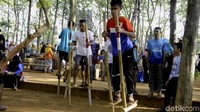 Di Batang, terdapat tempat tujuan wisata yang ada hanya setiap hari Minggu. Namanya Minggon Jatinan. (Robby Bernardi/detikTravel)