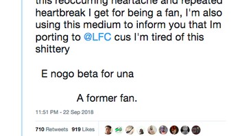 Ada yang nge-troll dengan mengatakan sudah lelah mendukung MU dan ingin beralih jadi fans Liverpool. (Foto: Twitter)