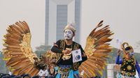 Atribut NasDem di Kampanye Damai.