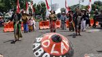 Potret Petani Kendeng Unjuk Rasa di Depan Istana