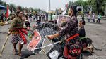 Potret Petani Kendeng Unjuk Rasa di Depan Istana