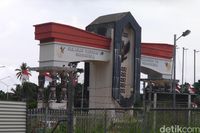 Gerbang PLBN Skouw yang menghadap ke Papua Nugini.