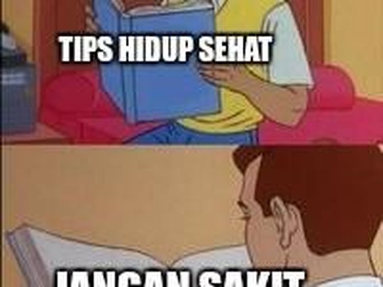 Ragam Meme Kocak Soal Kekonyolan Usaha Hidup Sehat