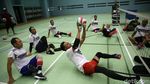 Melihat Timnas Voli Duduk Berlatih