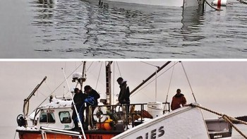 Tulisan di kapalnya sih jangan khawatir, tapi malah tenggelam. Foto: boredpanda