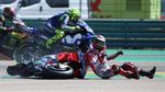 Momen Lorenzo Crash di Tikungan Pertama MotoGP Aragon