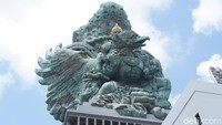 Patung ini berada di Garuda Wisnu Kencana Cultural Park di Badung, Bali yang dikelola oleh Alam Sutera Group (Aditya Mardiastuti/detikTravel)