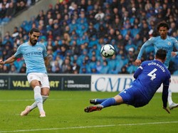 Ilkay Guendogan (Manchester City). Satu lagi gelandang City masuk daftar. Guendogan juga menyumbang satu gol dan satu assist. Foto: Andrew Boyers/Action Images via Reuters