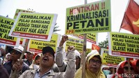Dalam tuntutannya massa juga mempertanyakan mengenai sertifikasi tanah serta monopoli tanah oleh pihak korporasi.