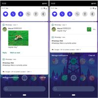 Tampilan notifikasi whatsApp