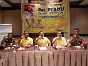 Bentuk Go PrabU, Sejumlah Caleg Golkar Dukung Prabowo-Sandi