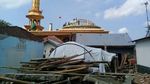 TNI Bantu Bersihkan Puing Masjid yang Rusak Akibat Gempa di Lombok