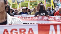 Bertepatan dengan Hari Tani Nasional, massa menuntut kesejahteraan untuk para petani.