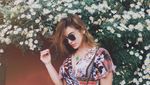 Foto: Liburannya Nora Philip, Model Blasteran dengan Bibir Terindah