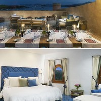 Meskipun kental nuansa rustic dan industrial, Penthouse Suite di Hotel Cala di Volpe, Porte Cervo, Italia ini sebenarnya menawarkan kemewahan yang mumpuni. Dengan membayar Rp 614 juta semalam, tamu VIP akan menikmati nikmatinya bersantai di beranda yang luas, kolam renang privat, dan makan malam ditemani pemandangan Costa Smeralda yang indah. Suite ini bahkan memiliki penyimpanan wine sendiri. Foto: Cala di Volpe