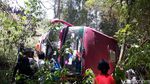 Ini Penampakan Bus Rombongan SMK Karanganyar yang Terjun ke Jurang