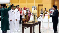 Pelantikan tersebut berdasar pada Keputusan Menteri Dalam Negeri Nomor 131.56-5884 dan Nomor 132.35-5885 Tahun 2018 tentang pengangkatan Syahri Mulyo-Maryoto Wibowo sebagai Bupati dan Wakil Bupati Tulungagung.