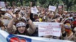 Foto: Unjuk Rasa Pegawai Honorer #2019HonorerK2JadiPNS
