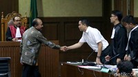 Mantan Kepala Badan Keamanan Laut (Bakamla) Laksamana Madya Arie Soedewo hadir dalam sidang kasus korupsi yang menyeret mantan anggota Komisi I DPR Fayakhun Andriadi di Pengadilan Tindak Pidana Korupsi (Tipikor), Jakarta, Rabu (26/9/2018).