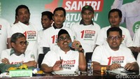 Politisi PKB Lukman Hakim, Anas Nasikin, Arzeti Bilbina dan Ahmad Iman memberikan keterangan pers di DPP PKB, Jakarta, Rabu (26/9/2018).