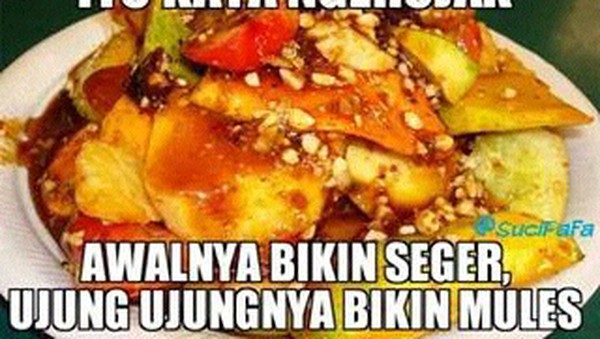 Bukan Cuma Pedas Segar, Meme Rujak Ini Bikin Senyum-senyum Sendiri