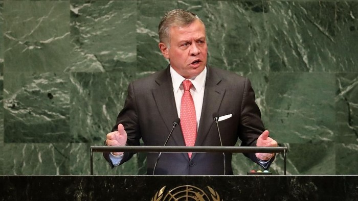Jordans King Abdullah II ibn Al Hussein addresses the 73rd session of the United Nations General Assembly at U.N. headquarters in New York, U.S., September 25, 2018. REUTERS/Carlo Allegri