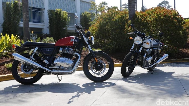 Royal Enfield Continental GT 650 dan Interceptor 650. Foto: Rangga Rahadiansyah Royal Enfield Continental GT 650 dan Interceptor 650. Foto: Rangga Rahadiansyah