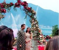Pesta pertunangan Isha Ambani dan Adnand Paramal.