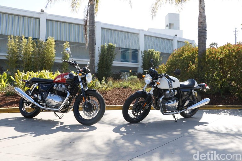 Royal Enfield Continental GT 650 dan Interceptor 650 saat diluncurkan di California, Amerika Serikat. Foto: Rangga Rahadiansyah Royal Enfield Continental GT 650 dan Interceptor 650 saat diluncurkan di California, Amerika Serikat. Foto: Rangga Rahadiansyah
