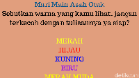 Bonus untuk kamu! Kalau kamu bisa menyebutkan warna-warna tersebut dibawah 10 detik, maka tingkat konsentrasi kamu sangat baik. 