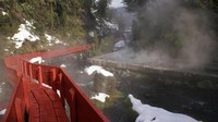 Suasana hutan Chile dan desain bangunan bergaya Jepang pun benar-benar membuat Termas Geometricas tampak seperti negeri dongeng (Termas Geometricas)