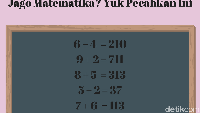 Gemar matematika? Pasti tahu dong jawabannya apa. 