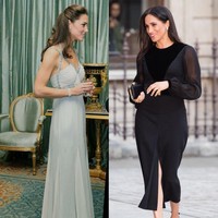 Kedua Duchess menghadiri pameran seni di London untuk tugas pertama mereka tampil solo di depan publik. Foto: Getty Images