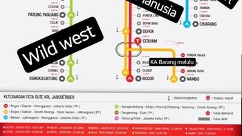 Agar lebih lengkap, sekalian peta Jabodetabek menggunakan peta rute Commuter Line. Foto: Internet