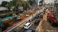 Proyek LRT ini terus digeber pengerjaannya.
