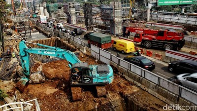 Pengerjaan Proyek LRT Cawang-Cibubur Terus Digeber