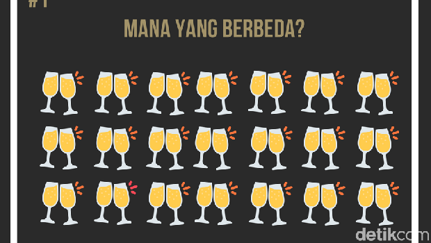 asah otak temukan gambar yang berbeda