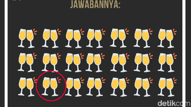 asah otak temukan gambar yang berbeda