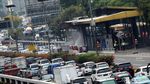 Hangus, Ini Penampakan Gerbang Tol Depan BPK yang Terbakar