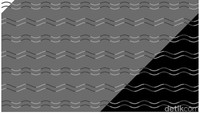 Ada berapa jenis garis yang ada di gambar ini? Bergelombang atau zig-zag? (Foto: Jurnal Iperception)