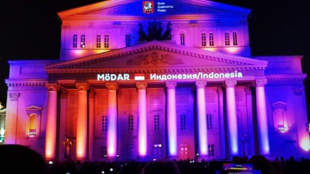 Video mapping karya MӧDAR, peserta Indonesia pada Moscow International Festival 