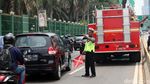 Hangus, Ini Penampakan Gerbang Tol Depan BPK yang Terbakar