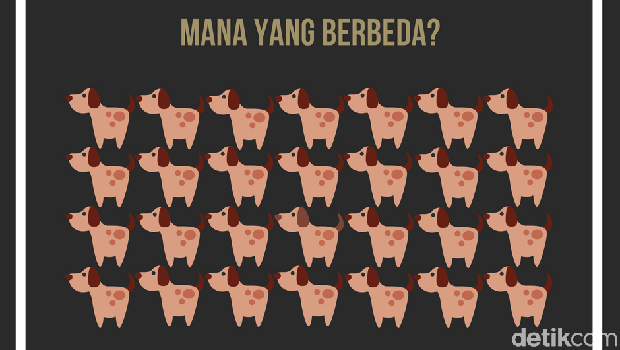 asah otak temukan gambar yang berbeda
