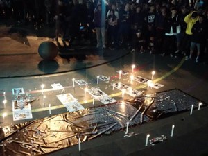 Ratusan Suporter di Bandung Gelar Aksi Suarakan Perdamaian